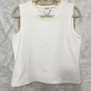 M Petite/Talbots Stretch Weekend Tank Top